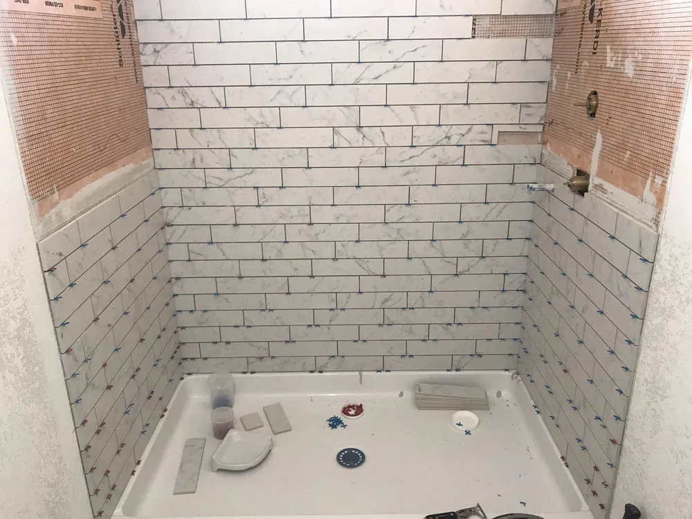 Shower rebuilt back to the studs by Creative Construction Concepts