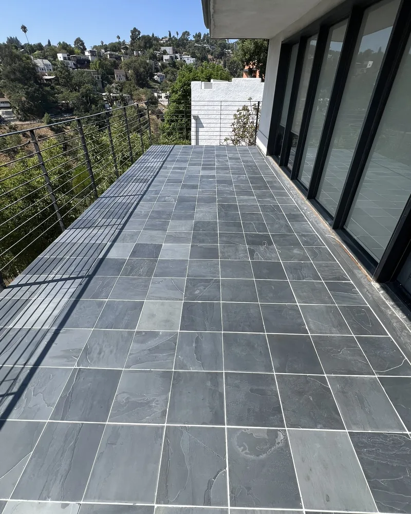 The same deck looking out over the hillside, by Creative Construction Concepts in Los Angeles